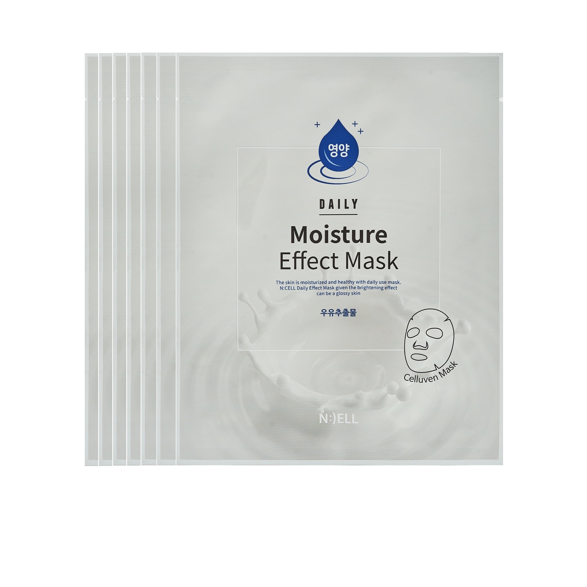 Combo 07 Mặt Nạ N:CELL Daily Moisture Effect Mask Chống Lão Hóa Dưỡng Ẩm 25g