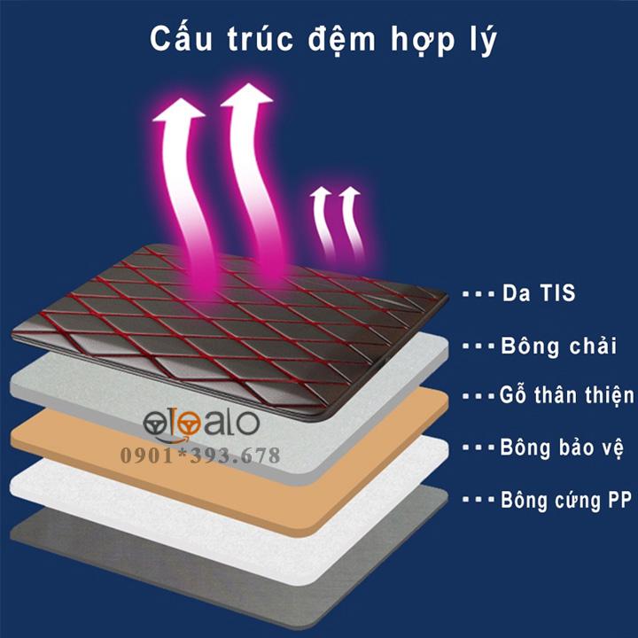 Giường đệm da xe ô tô Brilliance V3 PU cao cấp - OTOALO
