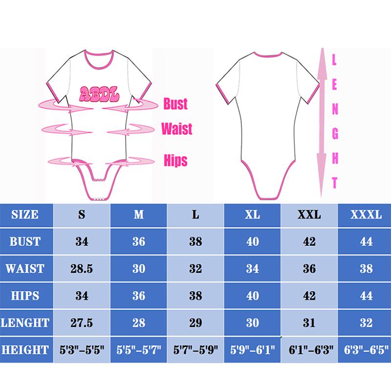 Abdl Trưởng Thành Cho Bé Kích Thước Onesie Người Yêu Bộ Đồ Ngủ Áo Liền Quần DDLG Trưởng Thành Onesie Tã Người Yêu Bebe Daddys Cô Gái Giả Giá Đỡ Dom