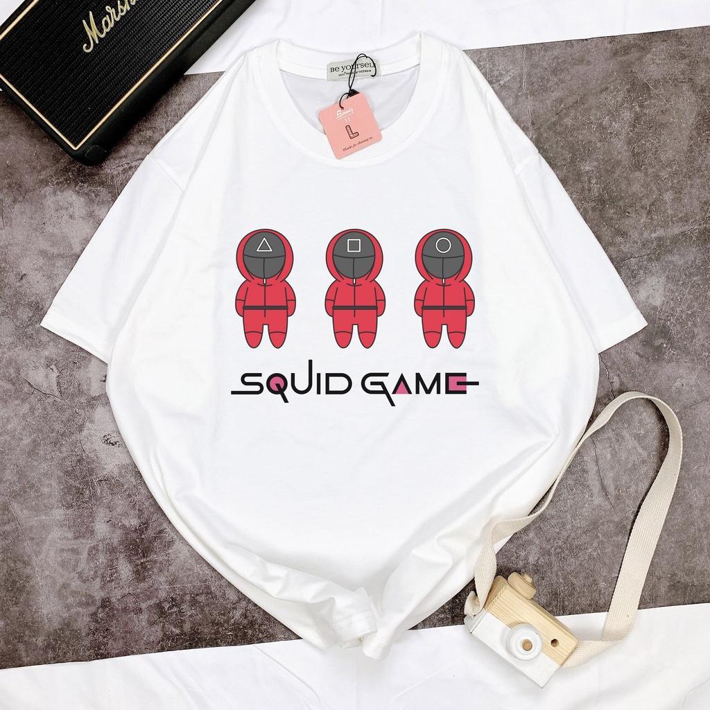 Áo thun SQUID GAME tay ngắn Be Yourself unisex size M L XL - BẢN CHIBI TRÒ CHƠI CON MỰC