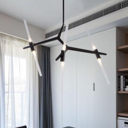 Đèn chùm MINION xương cá 6 tay phong cách hiện đại, độc đáo.