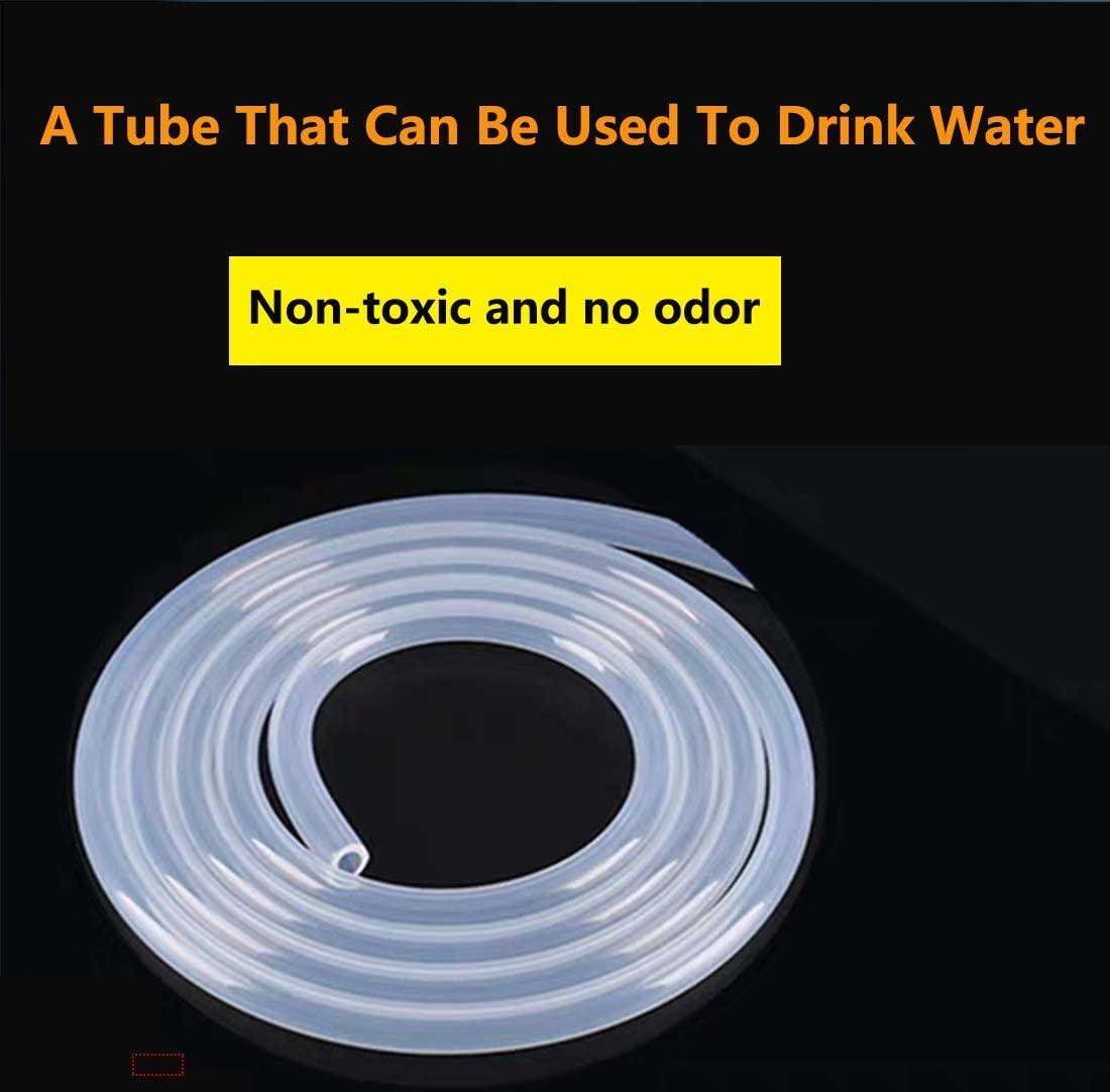 Ống silicone linh hoạt cấp thực phẩm ống nước trong suốt 2m