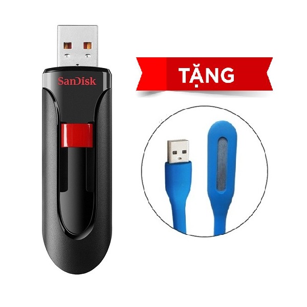 USB SanDisk CZ600 - USB 3.0 - Hàng Chính Hãng + Tặng kèm Đèn Led