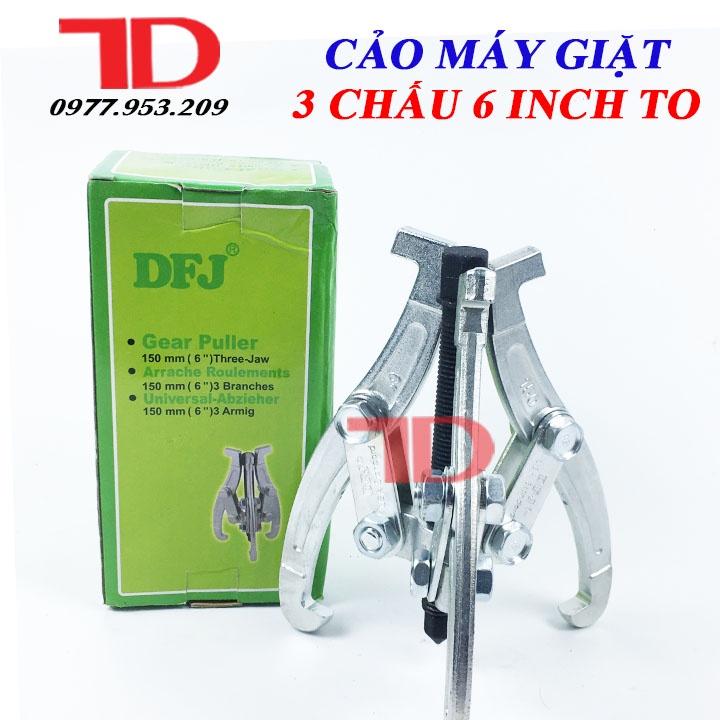 Cảo Lồng Máy Giặt 3 Chấu, Vam Cảo 3 Càng Đa Năng Tháo Vòng Bi, Bánh Răng Loại 6 Inch 150mm, 4 Inch 100mm