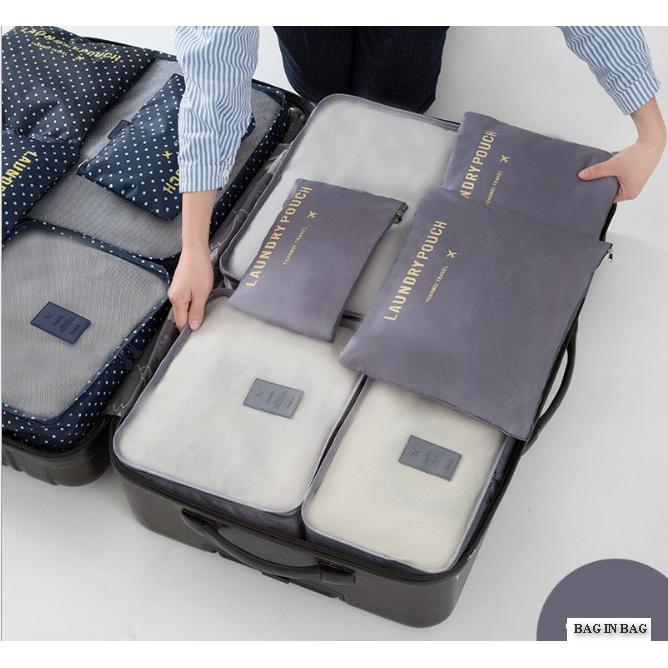 Bộ 06 Túi Xách Du Lịch Tiện ích Bag in Bag xếp gọn QSTORE QS123
