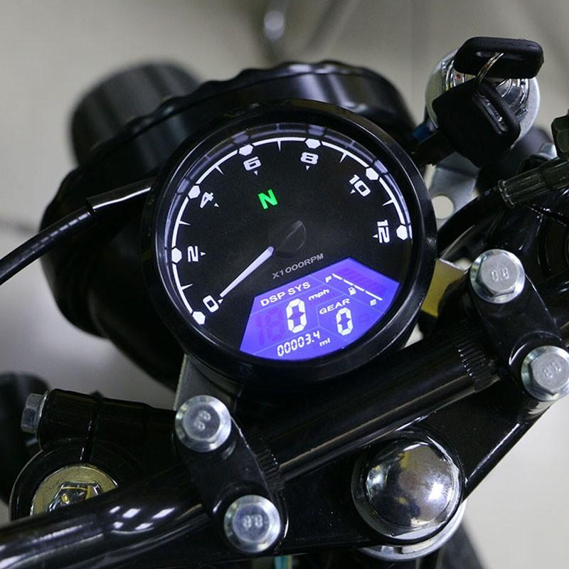 Đồng hồ kỹ thuật số đo tốc độ cho xe máy có đèn LED