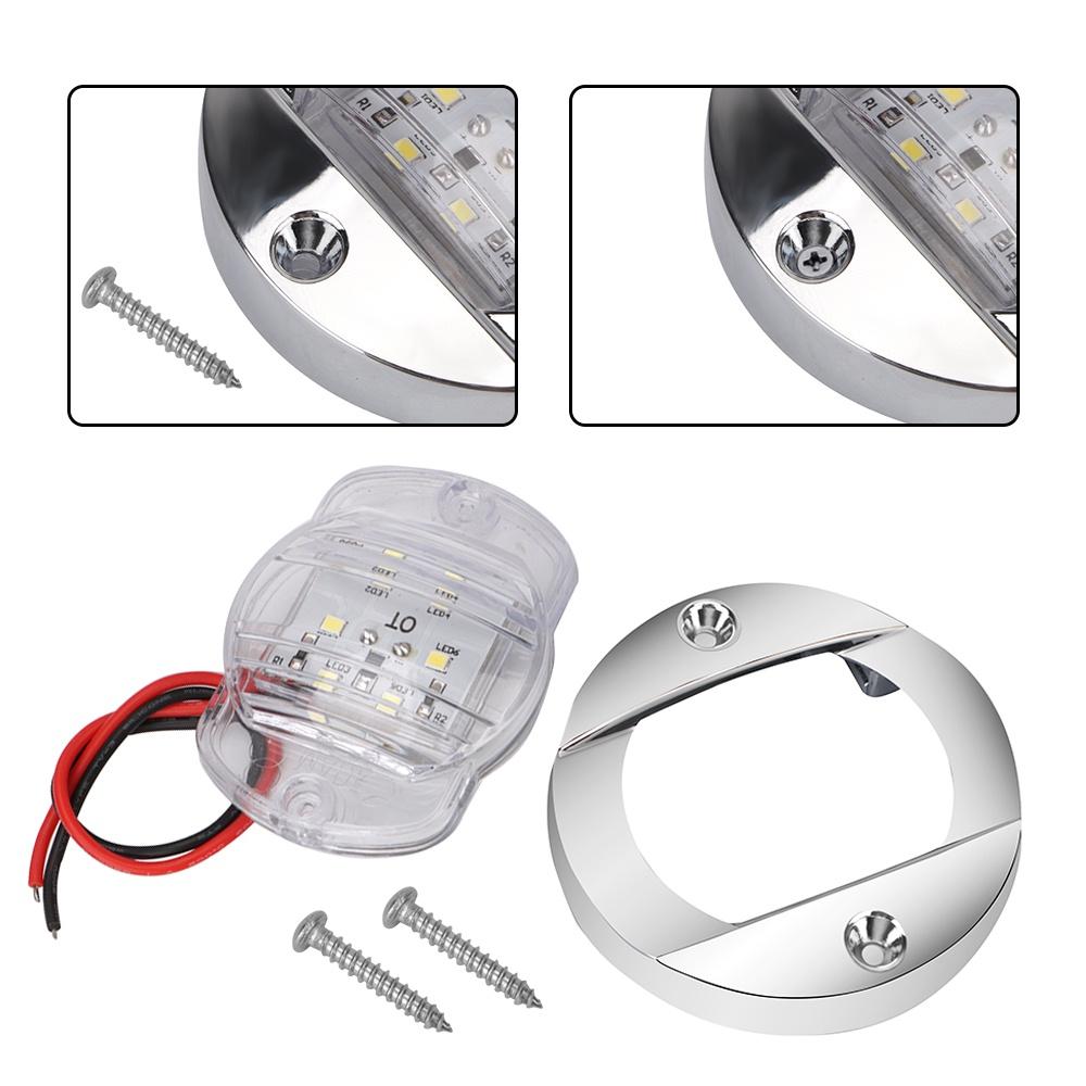 Đèn tín hiệu tròn 12V 6LED gắn đuôi xe tải/tàu thuyền