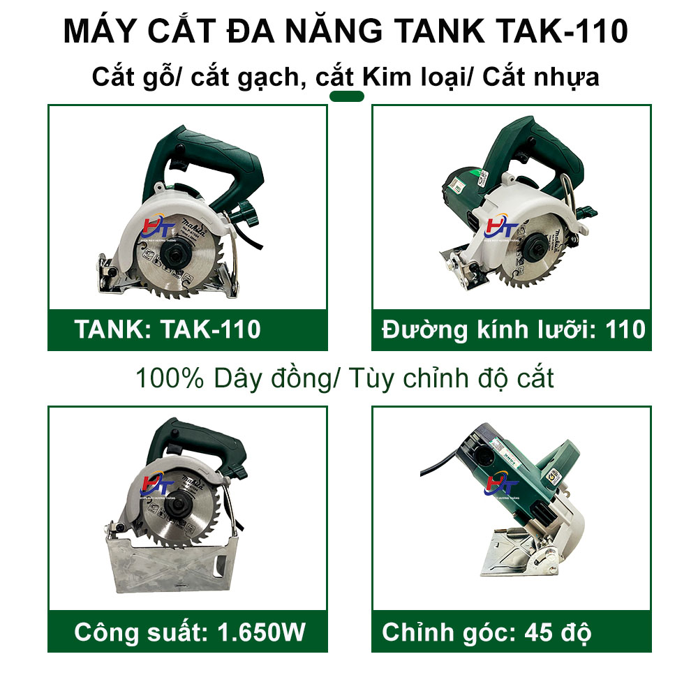 Máy cắt gạch cầm tay TANK TAK-110 , cưa đa năng, cưa gỗ, cưa gạch...