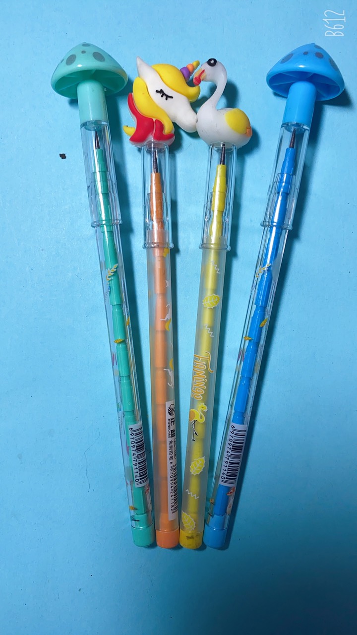 Combo 4 bút chì khúc nhiều hình cute mẫu ngẫu nhiên