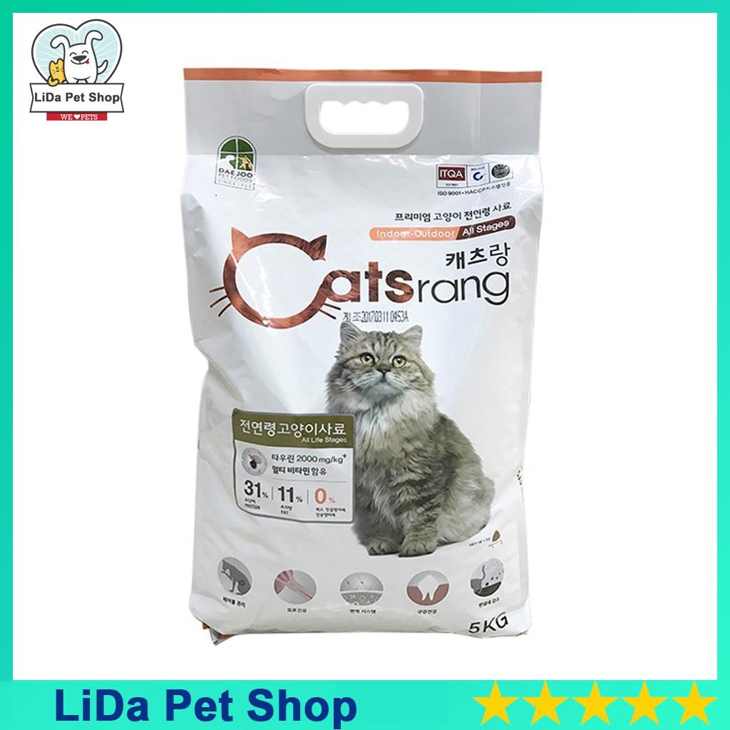 Thức ăn mèo Catsrang hàn quốc 5kg - Dạng bao tiết kiệm - Lida Pet Shop