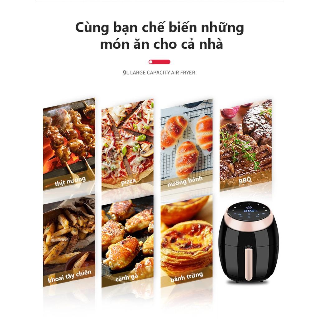 BE115B* Rất rẻ Nồi chiên không dầu 9 lít Đài Loan220V công suất 1500W bảng điều khiển thông minh vinhthuan.shop