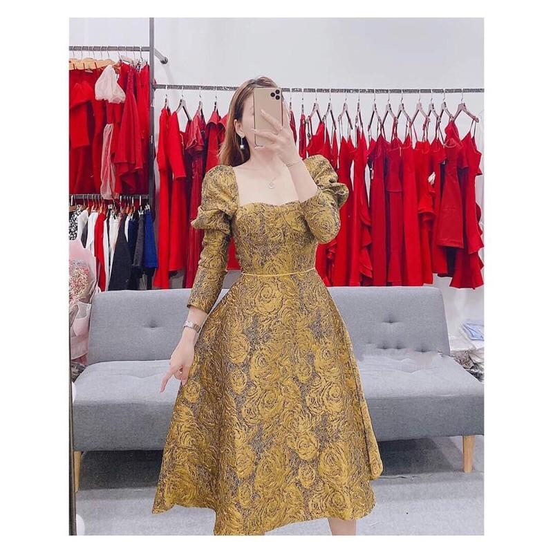 ĐẦM GẤM TAY DÀI