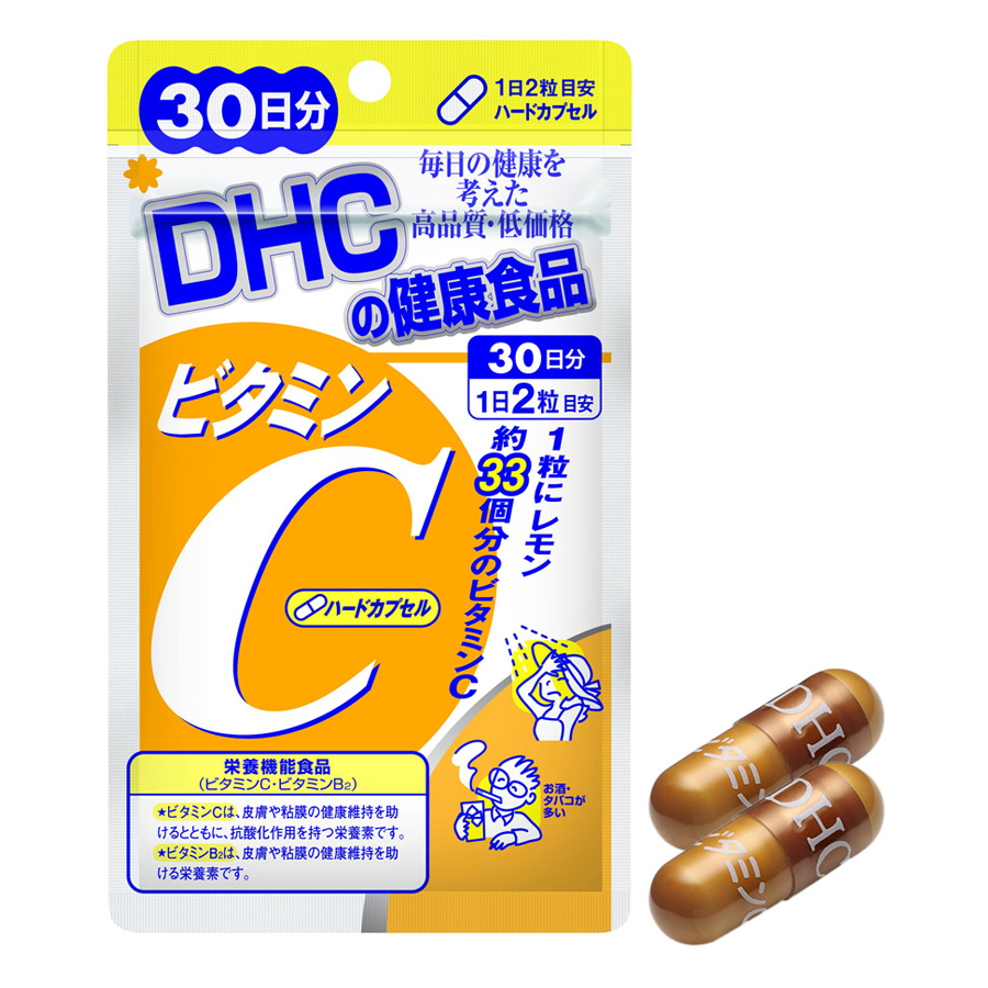 Thực Phẩm Chức Năng: Thực Phẩm Bảo Vệ Sức Khỏe DHC Vitamin C Hard Capsule - (30 Ngày)