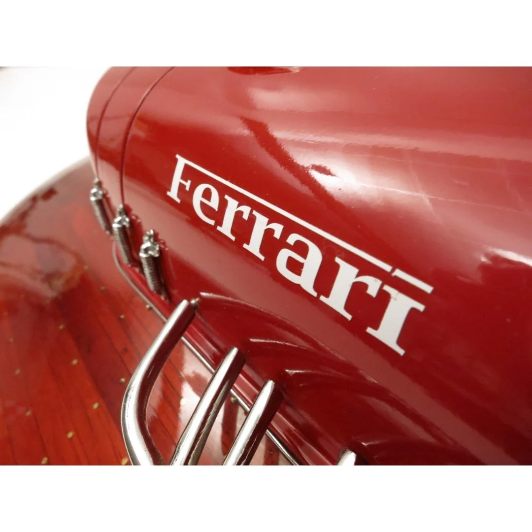 Mô hình cano FERRARI cao cấp, mô hình thuyền gỗ tự nhiên sang trọng lắp ráp sẵn 1st FURNITURE