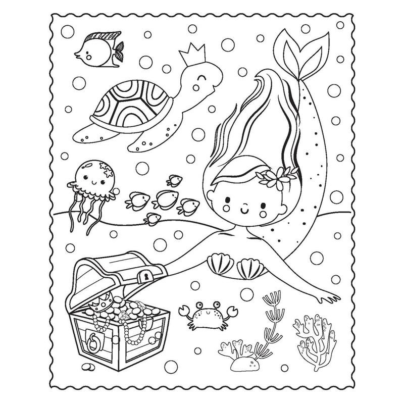 Sách Markerific - Activity Folder - Mermaid Metallics