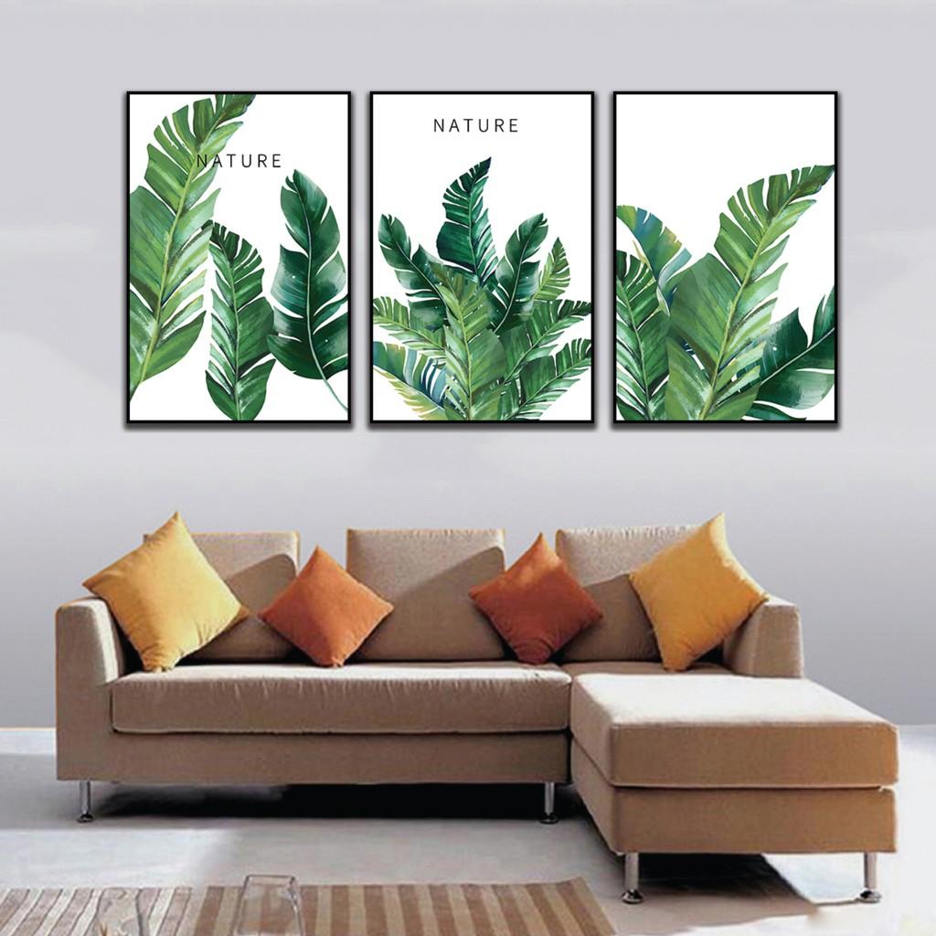 Tranh treo tường bộ 3 trang trí nhà cửa nhiều mẫu 20x30cm