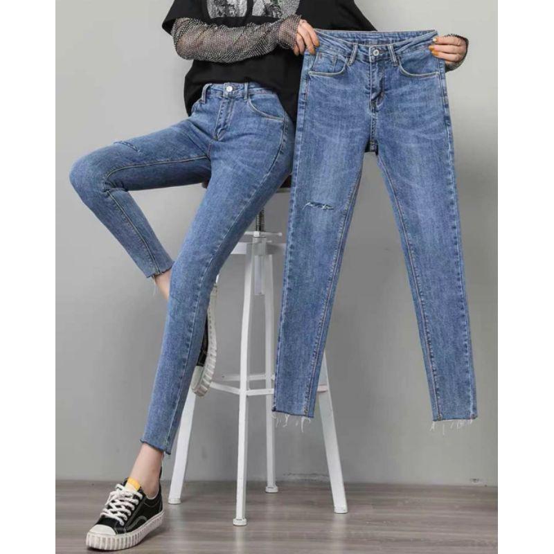 Quần Skinny Jeans rách đùi siêu tôn dáng