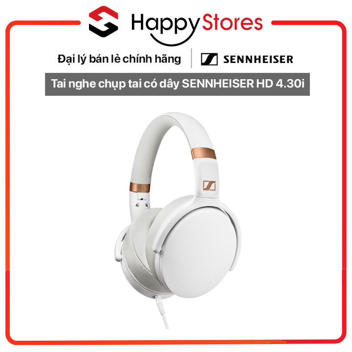 Tai nghe chụp tai có dây SENNHEISER HD 4.30i - HÀNG CHÍNH HÃNG