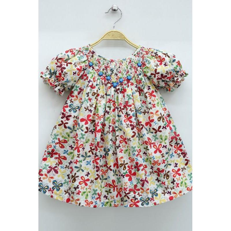 ĐẦM SMOCK HOA NHÍ
