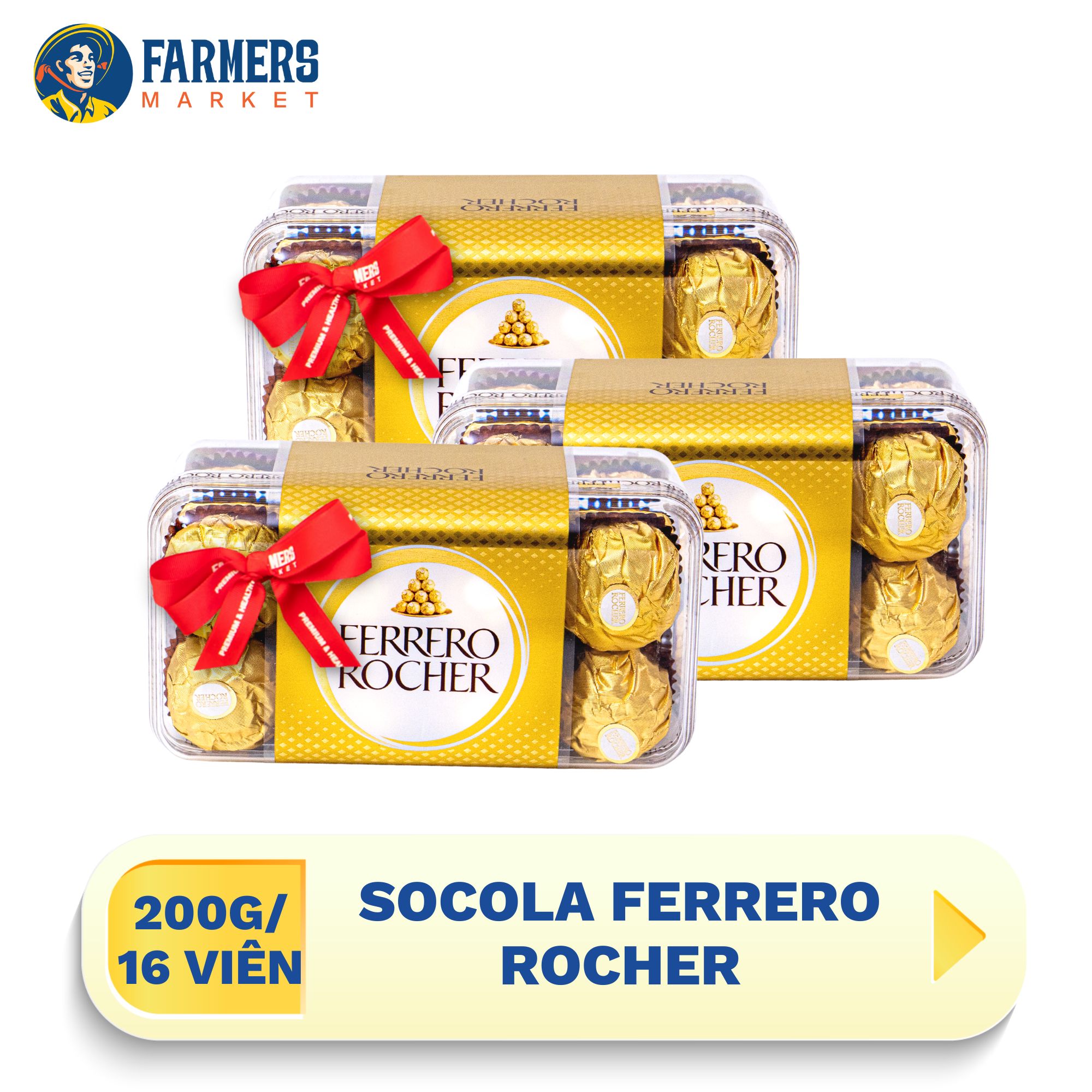 [Giao hàng toàn quốc] Socola Ferrero Rocher 200 g (16 viên)