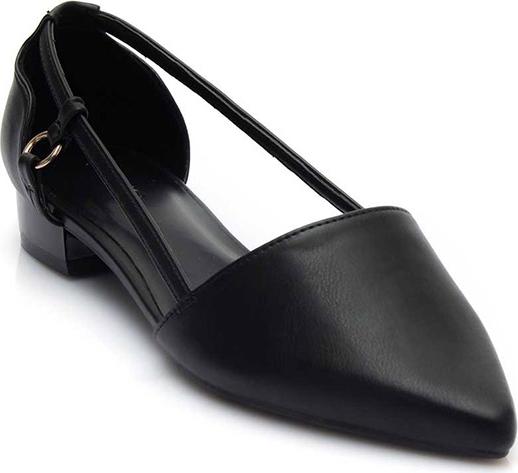 Giày Búp Bê Nữ 3cm Thời Trang Mũi Nhọn JUNO Da Trơn Khoét Eo BB03021