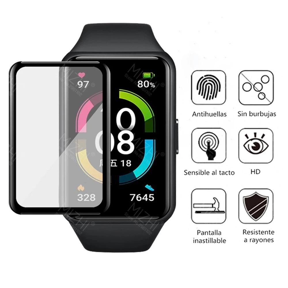 Màn hình sợi carbon 3D PMMA bảo vệ cho đồng hồ thông minh Huawei band 6 pro Honor Band 6