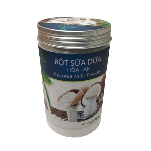 Bột Sữa Dừa  Hòa Tan VIKIN thơm  ngon , dạng hũ  200G dễ bảo quản  và sử dụng.