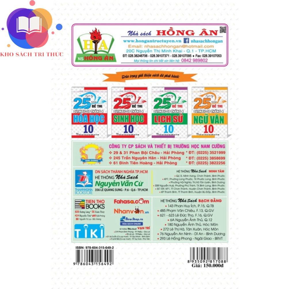Sách - Tuyển tập 25 năm đề thi Olympic 30 tháng 4 Địa Lí 10