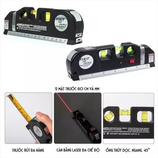 Thước Đo Nivo Laser Đa Năng 4 Trong 1 - Nhỏ Gọn Tiện Dụng