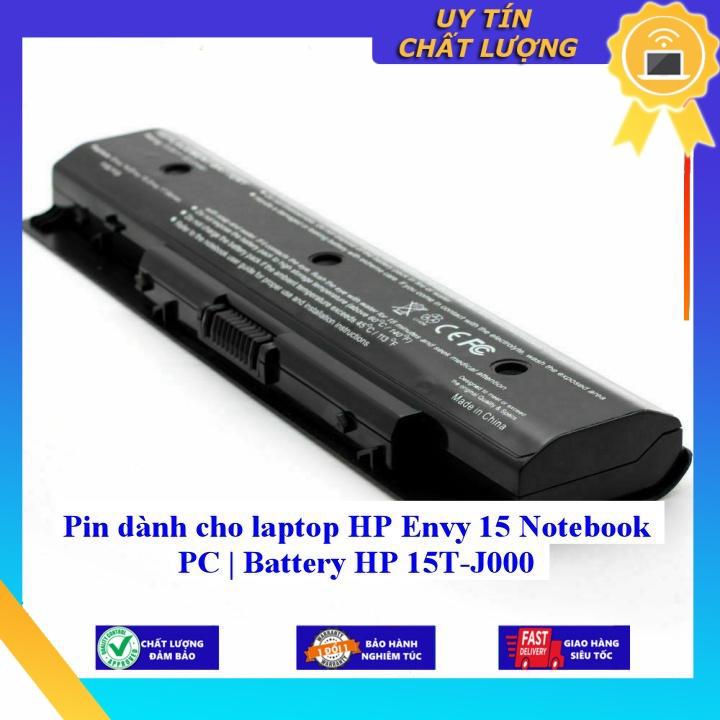 Pin dùng cho laptop HP Envy 15 Notebook PC | Battery HP 15T-J000 - Hàng Nhập Khẩu MIBAT651