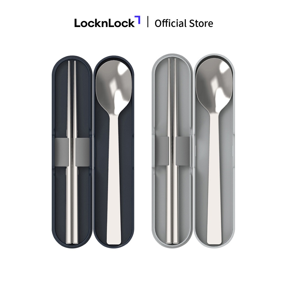Bộ muỗng đũa Lock&amp;Lock bằng inox 304 thép không gỉ - HPL105 - Hàng Chính Hãng - JoyMall