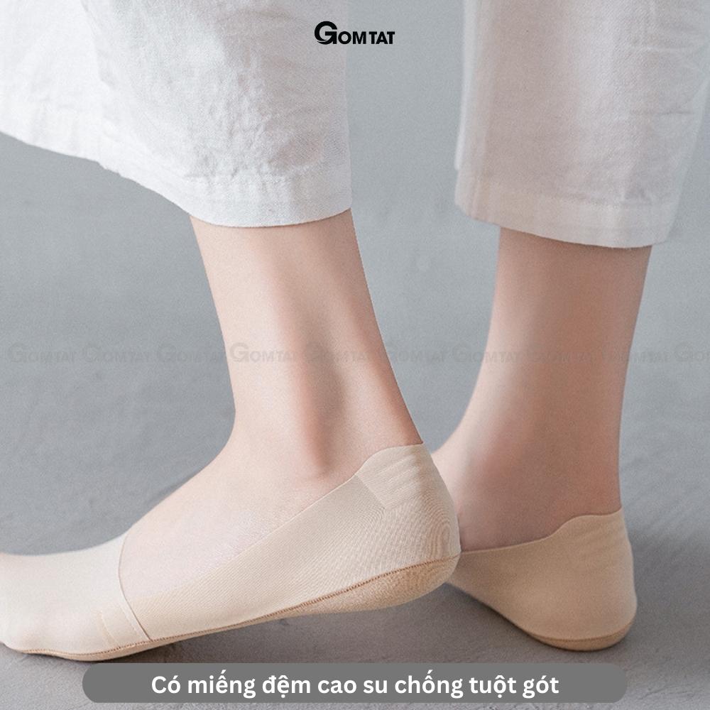 Tất vớ lười nữ GOMTAT có đệm cao su chống tuột gót, chất liệu sợi cotton cao cấp, mềm mịn - PO-LOSOCK-LUA-3015-1DOI