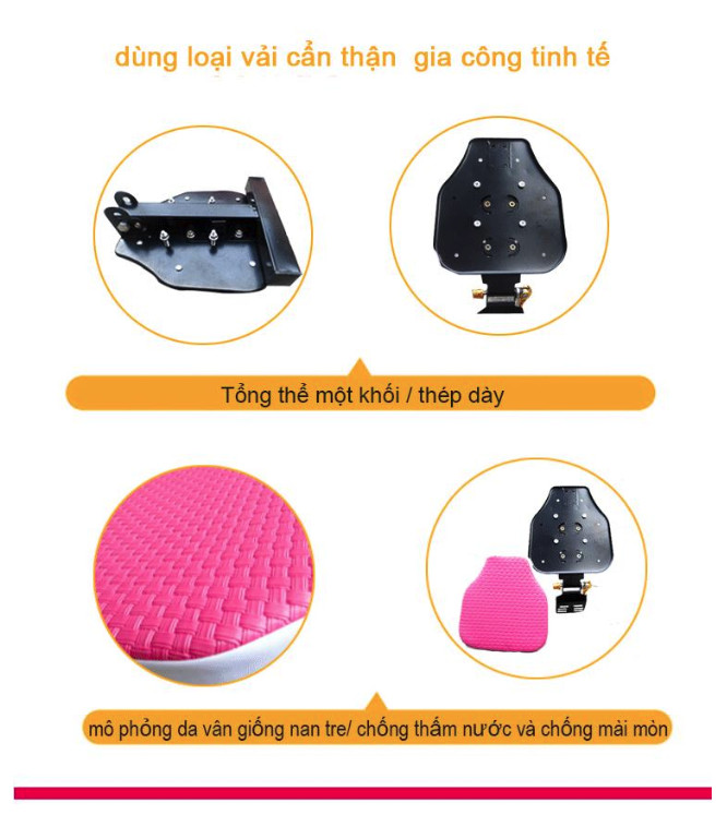 Ghế ngồi gấp phía trước xe máy cho bé G17-ST2565