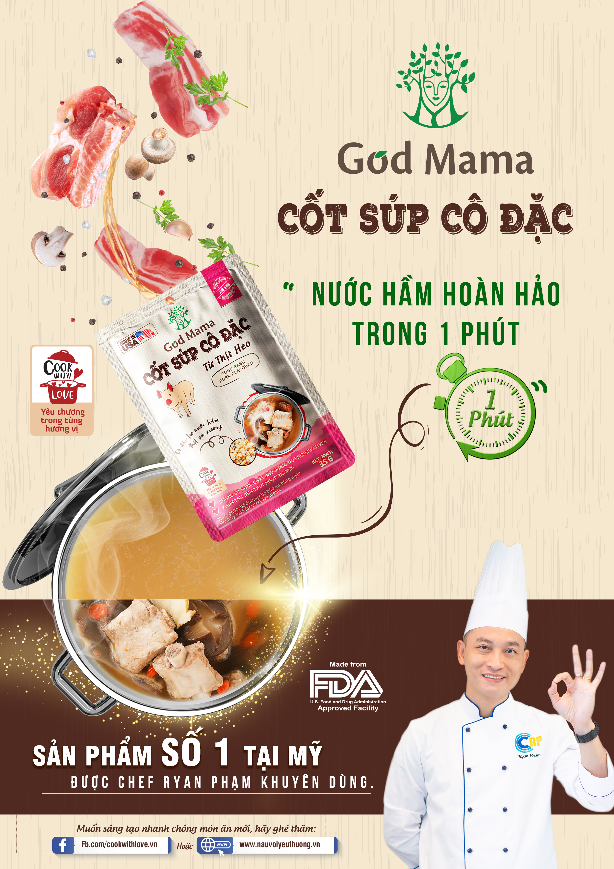 Cốt súp cô đặc - Từ thịt bò - Nấu nước dùng bò tiện lợi - Hũ 200gr - Tiêu chuẩn FDA, không bột ngọt, không chất bảo quản, tốt cho sức khỏe, sản phẩm bán chạy số 1 tại Mỹ