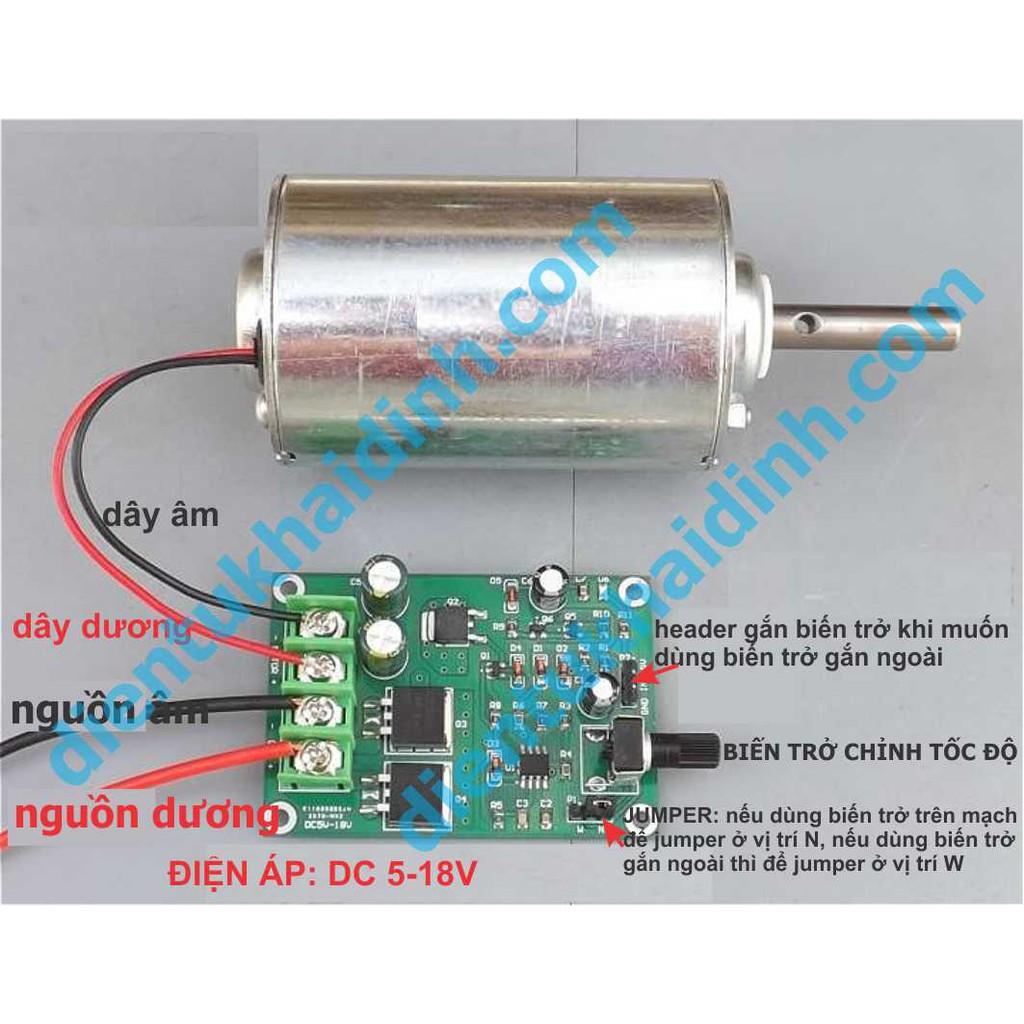 Module điều khiển động cơ, PWM DC5-18V 15A kde3551