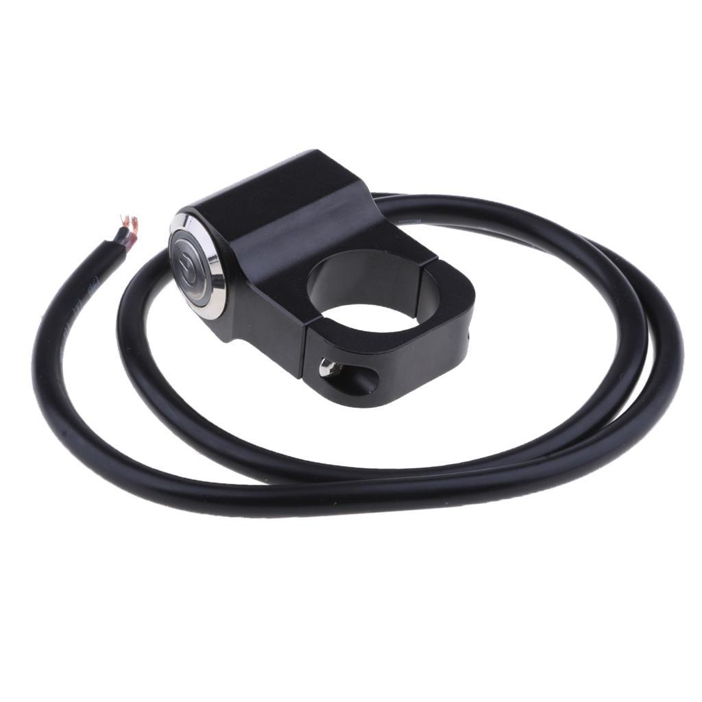 Motorcycle 25mm/1" Handlebar Headlight Switch and Wires Waterproof On/Off