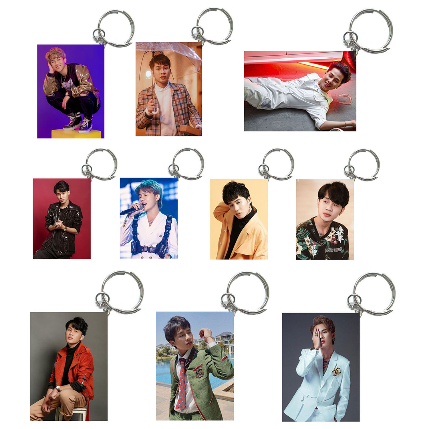 JACK PHƯƠNG TUẤN J97 COMBO 3 MÓC KHOÁ STRAP NAMETAG