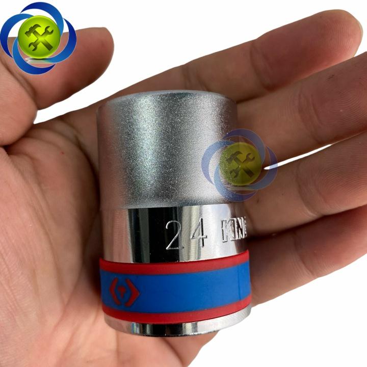 Tuýp 24mm loại 3/4 Kingtony 633024M ngắn 12 cạnh màu trắng