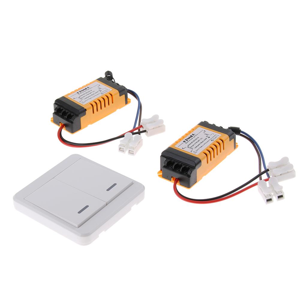 AC 90-250V 2CH Remote Control Switch Home Light Lamp Controller 433MHz