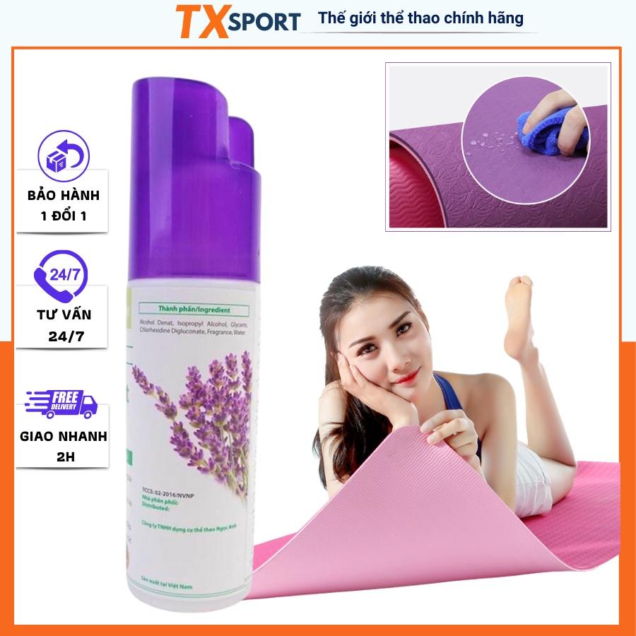 Chai Xịt Thảm Tập Yoga Dung Dịch Vệ Sinh Thảm Dễ Dàng Với Dung Tích 100ml Mùi Hoa Oải Hương Thơm Dịu TXstar