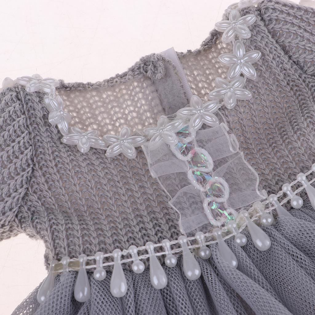 1/3 Handmade Long Sleeve Sweater Dress Set for BJD 60cm Dolls Fairy Clothes