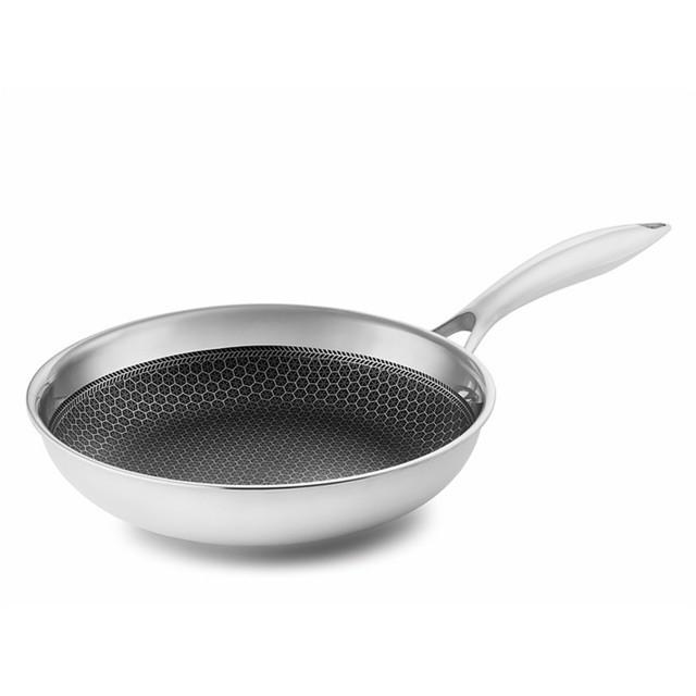 Chảo chống dính đáy từ sâu lòng 3 lớp đúc liền inox 304 Kims Cook Blackcube 24cm - 26cm -28cm - 30cm - 32cm , tặng 1 sạn inox