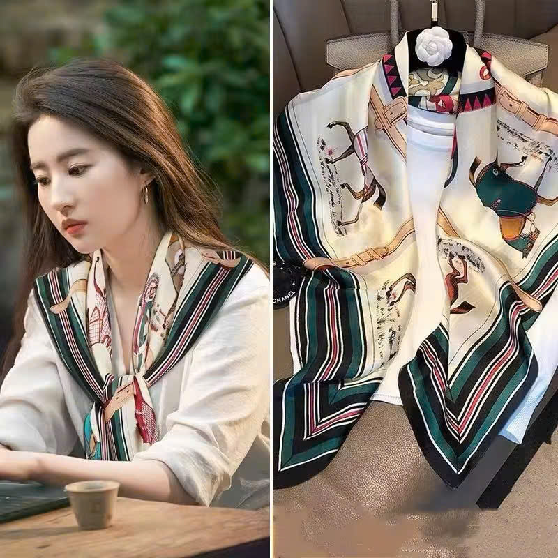 KHĂN QUÀNG CỔ KHĂN CHOÀNG LỤA VUÔNG LỚN CAO CẤP ĐA NĂNG SANG TRỌNG THANH LỊCH MÃ 14