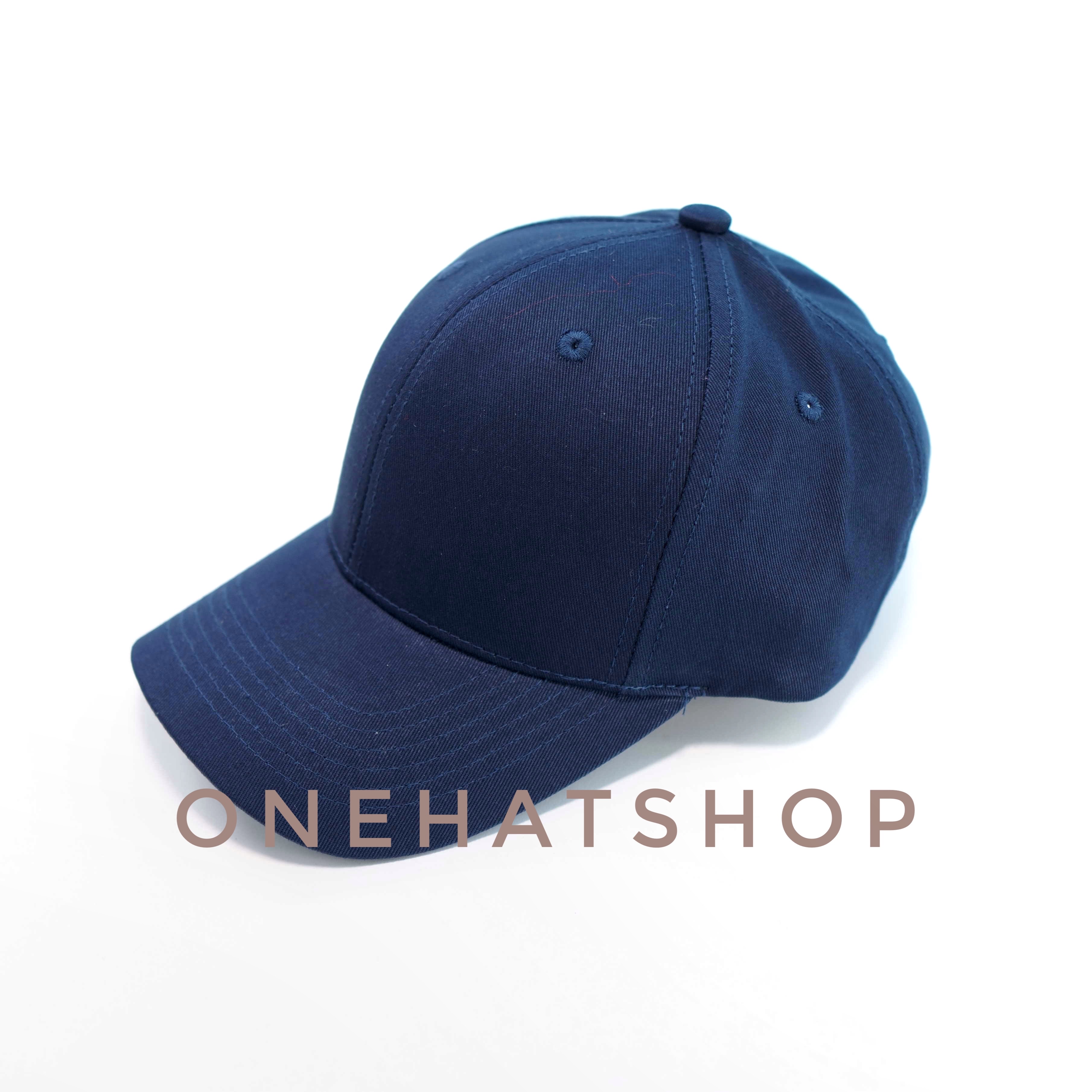 Nón kết trơn đẹp vải xanh Navy fom nón Baseball/Ball cap Brand One Hat