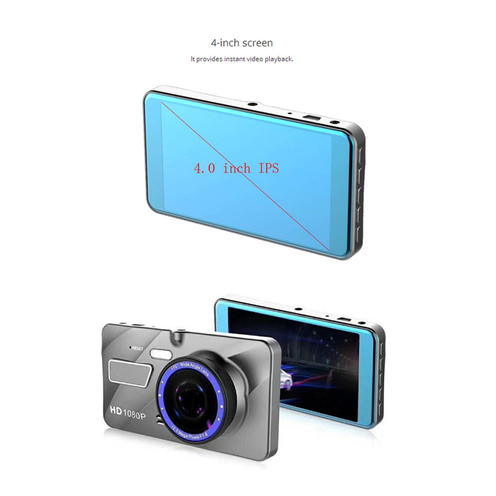 4''  Camera 1080P Car DVR Video  Cam   Night