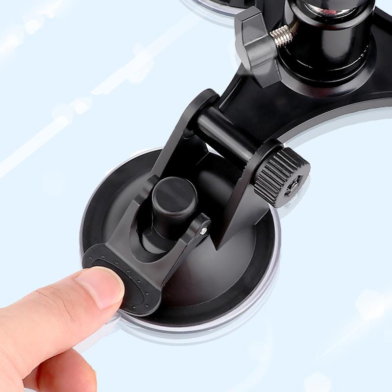 Cúp máy ảnh hành động cho GoPro Hero11 10 9 8 7 6 Black SJCAM SJ7 YI 4K GO Pro Mount Glass Sucker Action Camera Phụ kiện