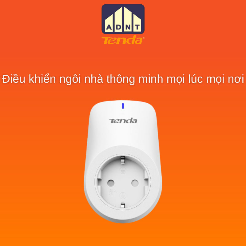 Ổ cắm wifi thông minh bật tắt thiết bị điện từ xa hỗ trợ giọng nói SP3 Tenda hàng chính hãng