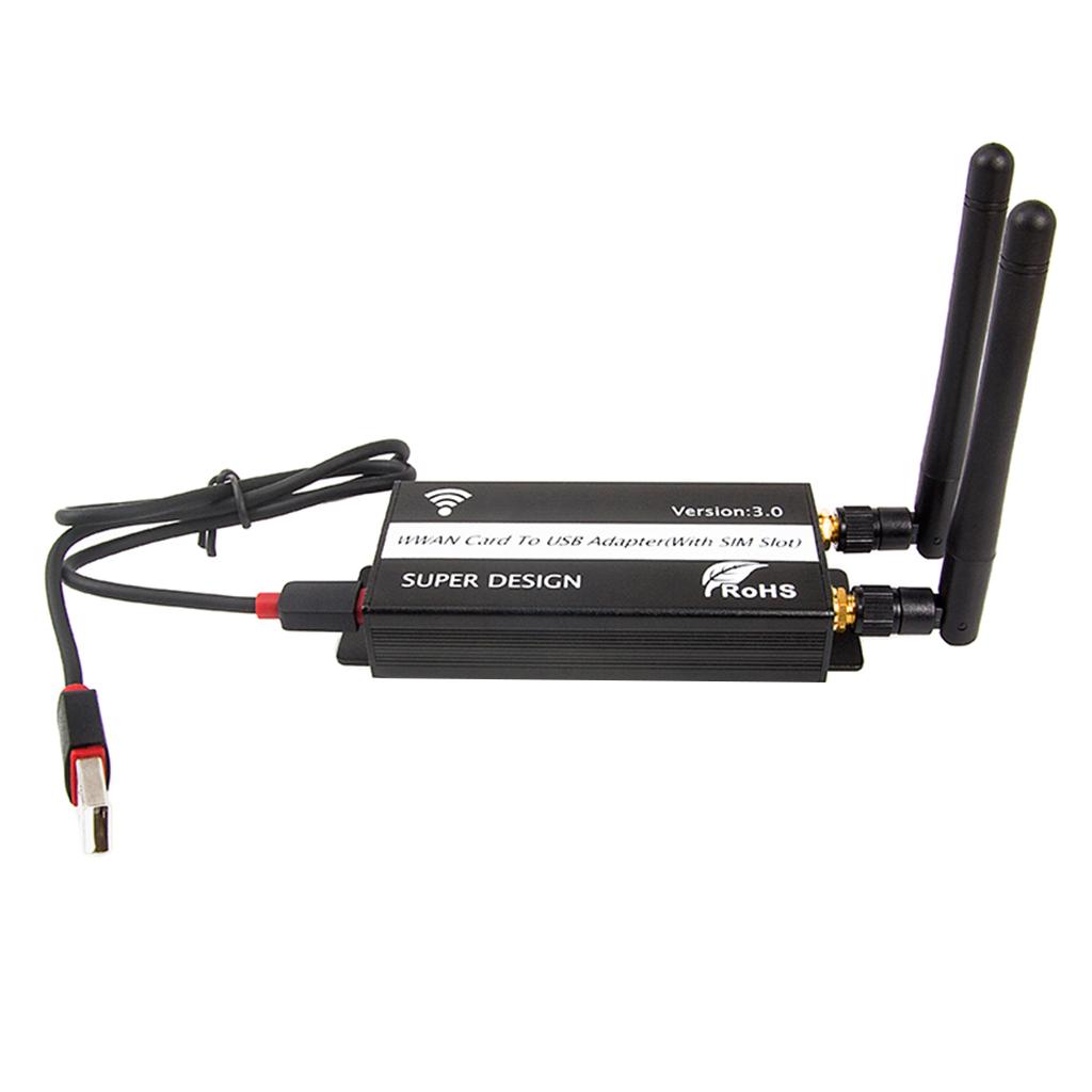 -Express to USB Adapter Riser Card With SIM Card Slot for Computer