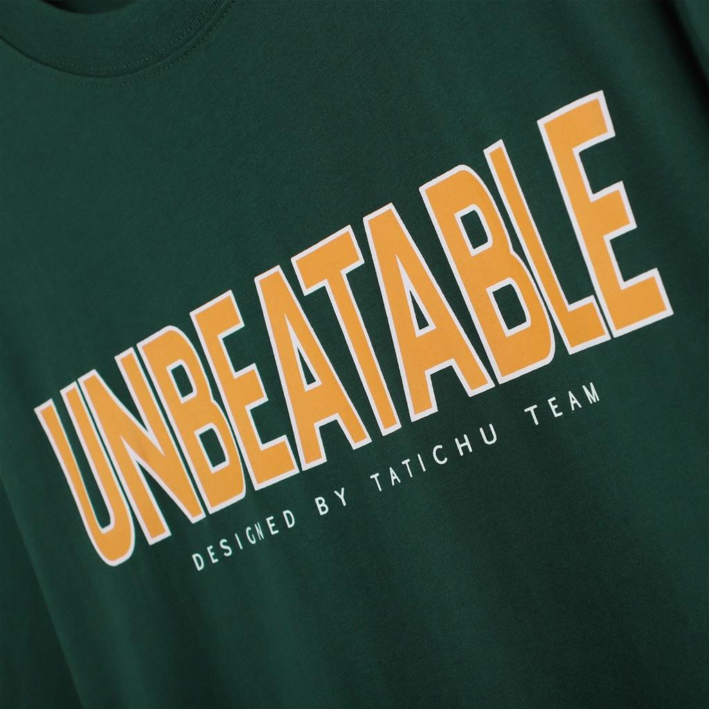 TATICHU - Áo thun form rộng in chữ UNBEATABLE - UNBEATABLE Tee Shirt