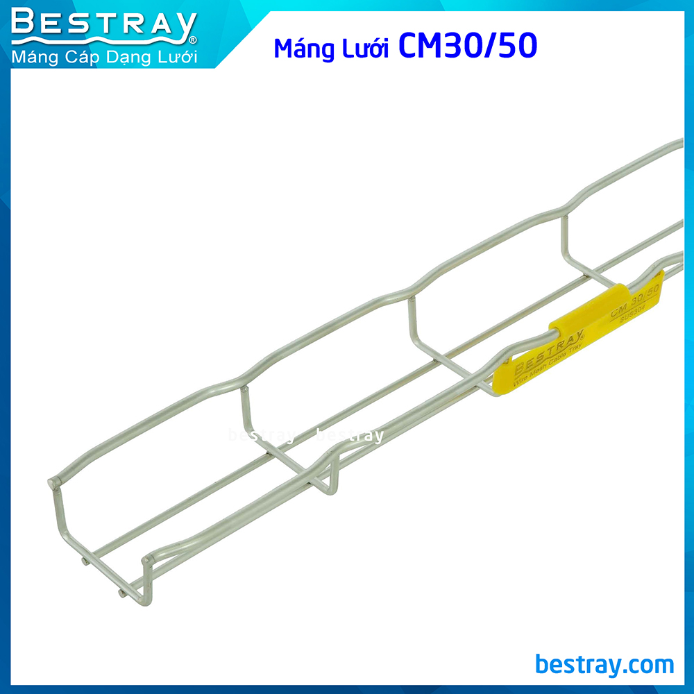 Máng Cáp Dạng Lưới Inox 304 - Thép | Các Loại Máng Lưới Bestray| Mã SP CM30